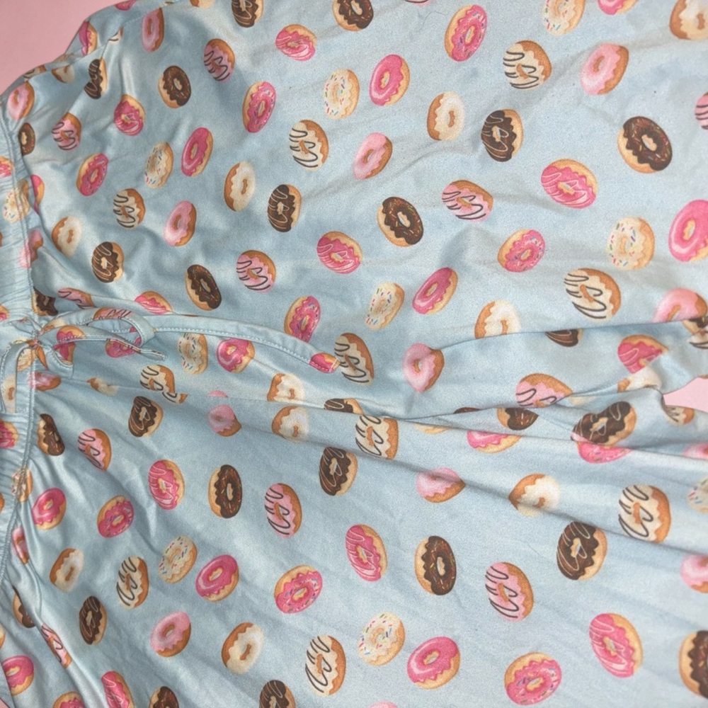 Mia & Tess Playful Donut Print Pajama Pants - Picture 3 of 4